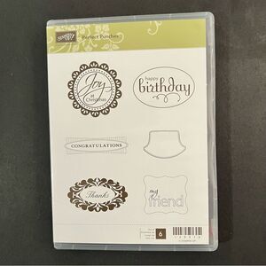 Stampin’Up  Perfect Punches Stamp Set of 6 Stamps